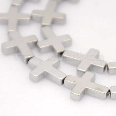 Гальванизировать немагнитных синтетический гематит бисер пряди G-J253-03-1