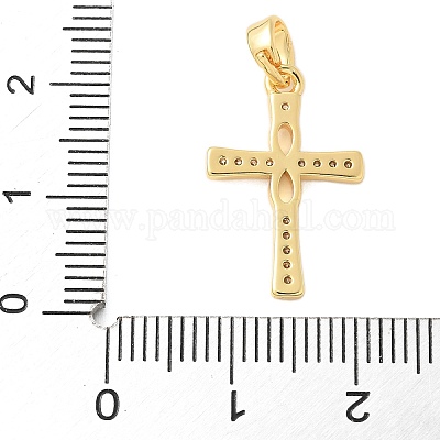 Латунные микро проложить кубического циркония подвески KK-U056-51G-1