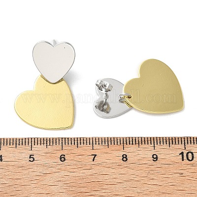 Латунные болтающиеся серьги EJEW-S262-02GP-1