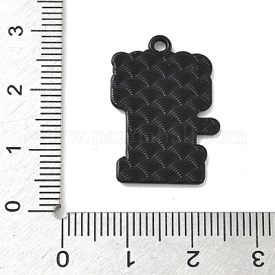 Эмалевые подвески из сплава на кофейную тематику ENAM-I077-02EB-03-1