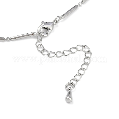 Стойка гальванизированная латунь звено цепи ожерелья для женщин NJEW-K382-01P-1