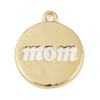 Латунные эмалевые подвески на день матери KK-R224-07G-1