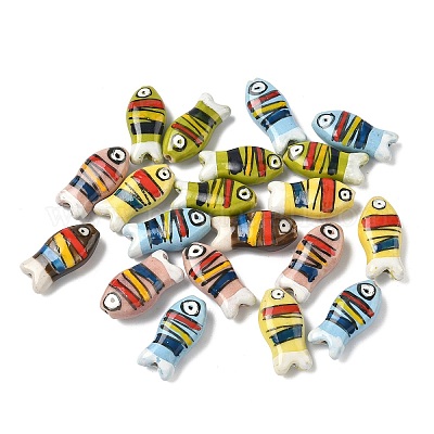 Фарфоровые бусины ручной работы&nbsp;PORC-K011-01-1