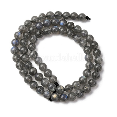 Природные лабрадорита бисер нитей G-H326-01-6mm-1