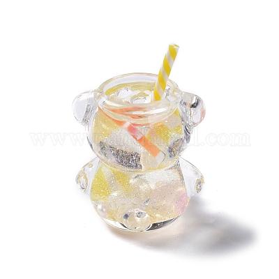 Подвески из светящейся полупрозрачной смолы RESI-D057-05-1