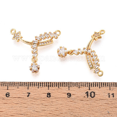 Латунные микро проложить кубического циркония подвески KK-N263-31G-1
