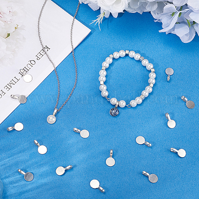 120 шт. сплав клея на плоских подставках для подвески FIND-SP0001-88P-1