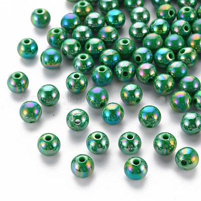 Непрозрачные акриловые бусины MACR-S370-D8mm-24-1