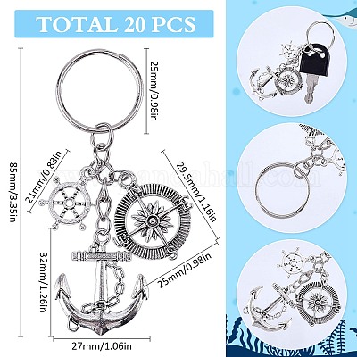 20шт брелок из сплава KEYC-SC0001-15D-1