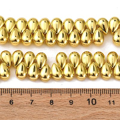 Стеклянные бусины с гальваническим покрытием  EGLA-H109-08F-1