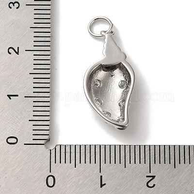 Стойки обшивки латунь микро проложить Циркон подвеску KK-U027-09-04P-1