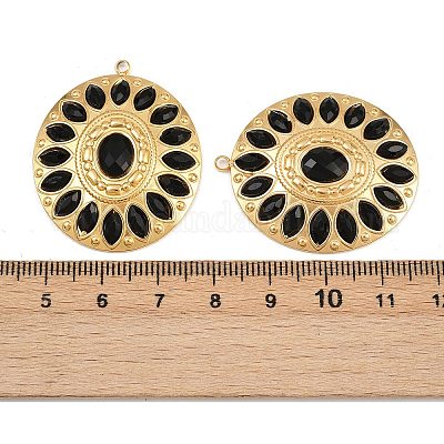 Подвески со стразами из нержавеющей стали 304 STAS-I352-14G-03-1