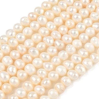 Нити из натурального культивированного пресноводного жемчуга PEAR-RM241213-2-1