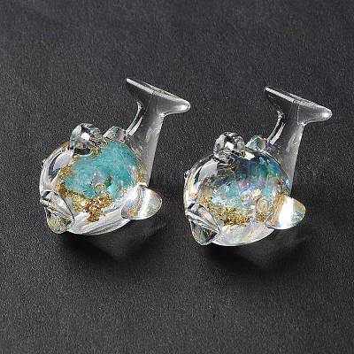 Подвески из светящейся прозрачной смолы RESI-K019-07-1