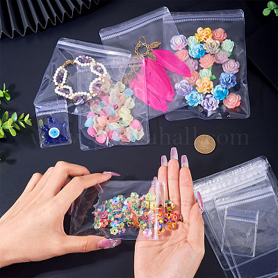 30 шт. 6 стиля ПВХ антиокислительные пакеты с застежкой-молнией AJEW-TA0002-27-1