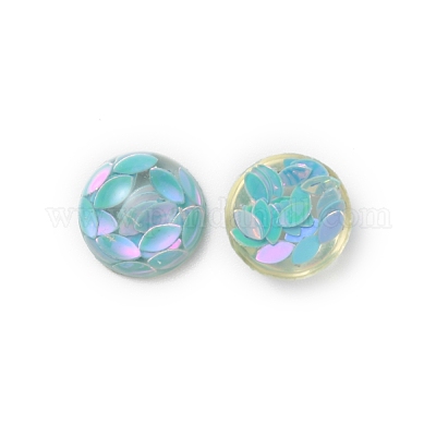 Cabochon in resina trasparente&nbsp;RESI-WH0027-11F-1