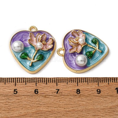 Подвески из эмалевого сплава легкого золота ENAM-B028-35KCG-02-1