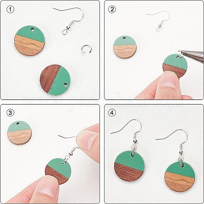 Наборы для изготовления сережек с подвесками своими руками DIY-OC0005-25-1