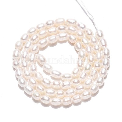 Нити из натурального культивированного пресноводного жемчуга PEAR-N024-03-2AB-1