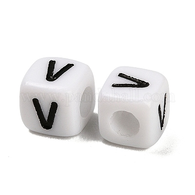 Непрозрачные акриловые бусины OACR-S076-01V-1