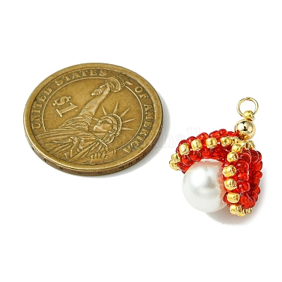 Бусины из ракушек и жемчуга стеклянные подвески PALLOY-MZ00434-04-1