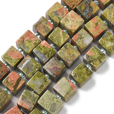 Природные Unakite бисер нитей G-D338-A14-1