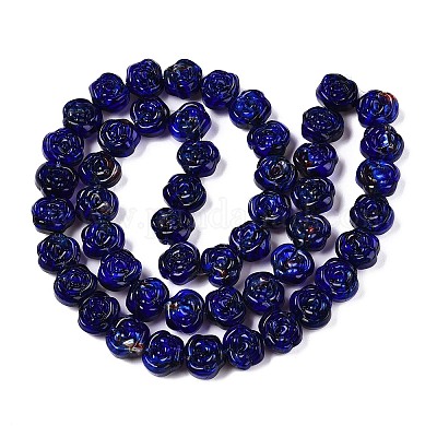 Бусы лэмпворк ручной работы LAMP-T021-26J-1