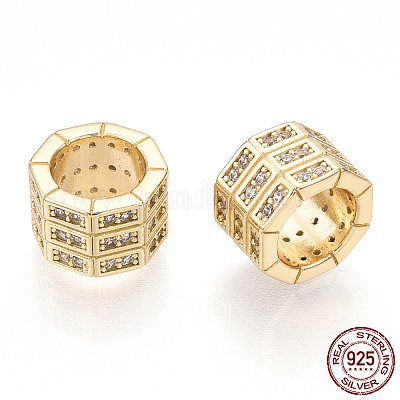 925 стерлинговый серебристый микроформованный кубический цирконий STER-T004-95G-1