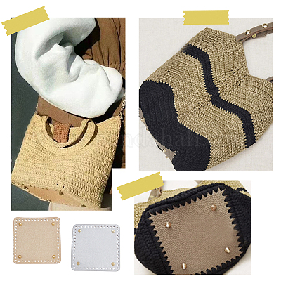 Crafts Oval Shaper PU DIY Tote Bag Insert Crochet Bag Base Bottom