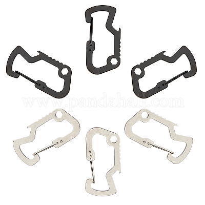 12 шт. 2-х стильная фурнитура для брелока из нержавеющей стали STAS-UN0020-69-1