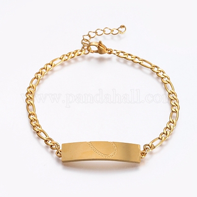 Ионное покрытие (ip) пары 304 нержавеющая сталь id браслеты наборы BJEW-I283-08-1