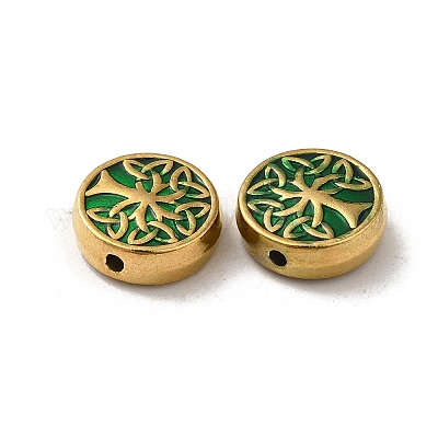 Эмалированные бусины из нержавеющей стали 304 STAS-I203-02A-G-1