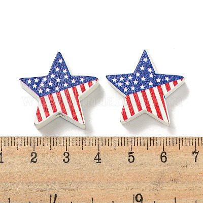 Печатные деревянные бусины WOOD-G022-07F-1