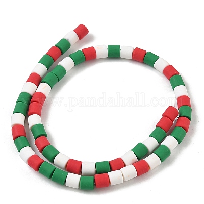 Рождественские бусины из полимерной глины ручной работы CLAY-F006-01A-1