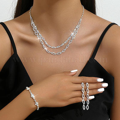 Ожерелья с подвесками в виде конского глаза и цветка из латуни со стразами FS-WG6EF02-01-1