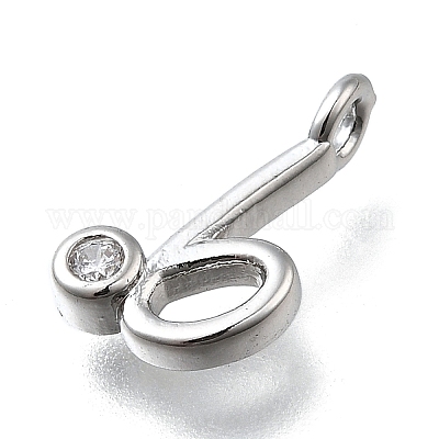 Латунные микро проложить кубического циркония подвески KK-B132-12P-B-1