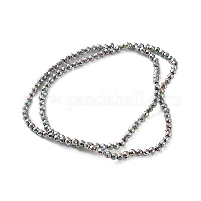 Гальванические нити из синтетических немагнитных гематитовых бусин G-C248-D01-3mm-02-1