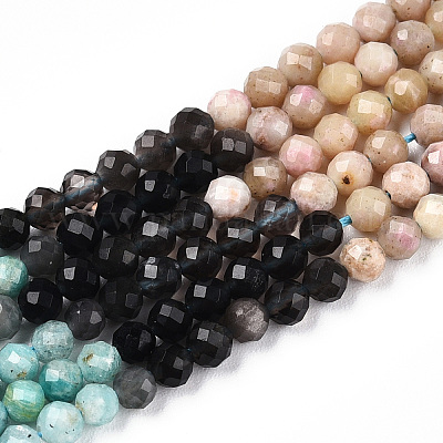 Природных драгоценных камней смешанного бисер нитей G-D080-A01-02-03-1