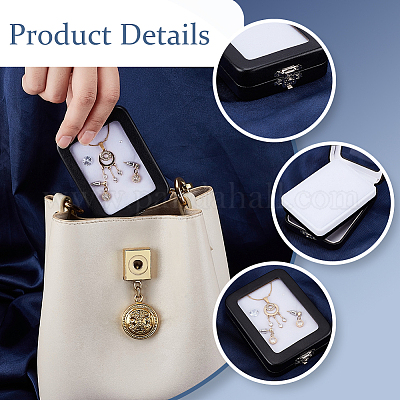 Подарочная коробка для хранения ювелирных изделий из искусственной кожи AJEW-WH0475-04B-1