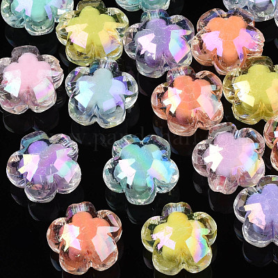 Couleur ab perles acryliques transparente&nbsp;PACR-S221-009-1