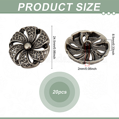 20 шт. пуговицы из сплава BUTT-PH0001-58AS-1