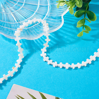 1 нить бусины из натуральных пресноводных ракушек SSHEL-TA0001-19-1