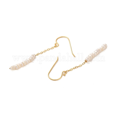 Стерлингов серебряные серьги болтающиеся EJEW-K273-03G-1