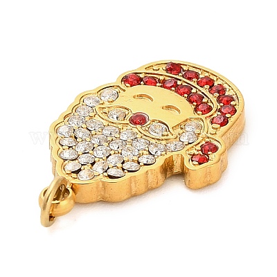 Подвески со стразами из нержавеющей стали 304 FIND-I062-01G-02-1