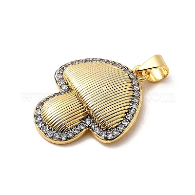 Латунные микро проложить кубического циркония подвески KK-A266-04E-G-1