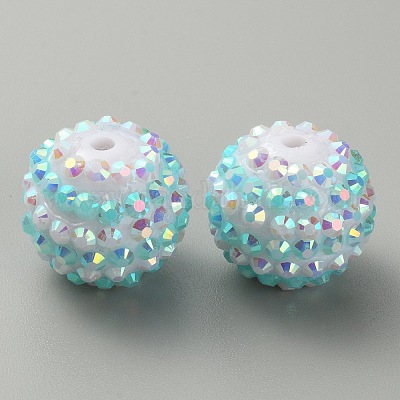 Полосатый узор из смоляных стразов RESI-WH0034-20D-1