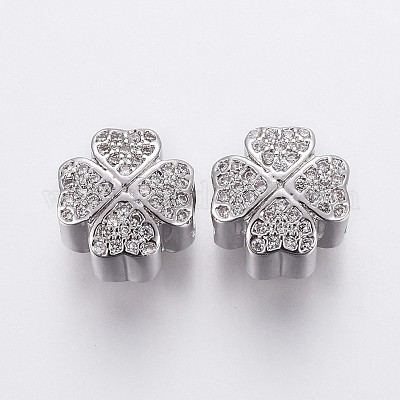 Латунные микро проложить Цирконий Европейский бисером OPDL-P001-28-1