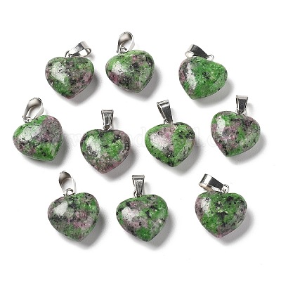 Натуральный рубин в цоизита подвесками G-I311-A21-1