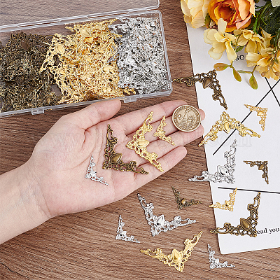 120 шт. 6 стиля железных филигранных соединительных звеньев IFIN-PH0002-34-1