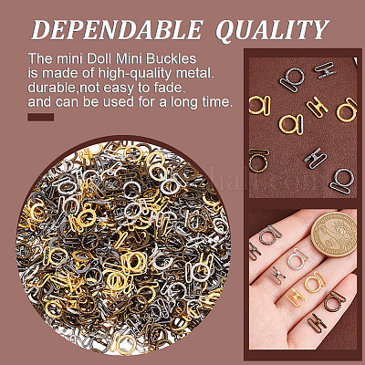 40 пара двухцветных железных пряжек&nbsp;FIND-GO0002-41-1